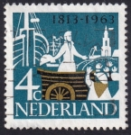 Stamps Netherlands -  Desembarque del Príncipe de Orange
