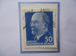 Sellos de Europa - Alemania -  Walter Ulbricht (1893-1973)-Jefe del Estado de la República Democrática (1960-1973)