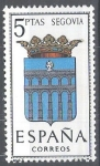 Sellos del Mundo : Europa : Espa�a : 1637 Escudos de capitales de provincias españolas.Segovia.
