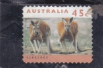Stamps Australia -  canguros
