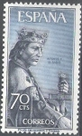 Stamps : Europe : Spain :  1654 Personajes españoles.Alfonso X el sabio.