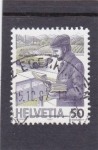 Stamps Switzerland -  cartero