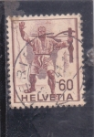 Stamps Switzerland -  personaje