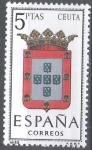 Sellos del Mundo : Europa : Espa�a : 1702 Escudos de capitales de provincias españolas. Ceuta