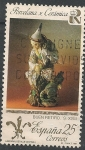 Stamps : Europe : Spain :  H. Patrimonio Artístico Nacional.  Porcelana y cerámica. ED 3115B