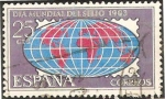 Stamps : Europe : Spain :  1509 - día mundial del sello 1963