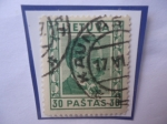 Stamps Lithuania -  Antanas Smetona (1874-1944) - Primer Presidente (1919-1920) - Sello de 30 Ct. Centas Lituano, año 19