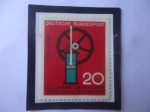Stamps Germany -  Motor OTTO-Ingeniero Nicolas Otto (1832/91)-100 años del motor de Combustión Interna Alemán