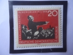 Stamps Germany -  40 Años de la Muerte de Karl Liebknecht (1871-1919) y Rosa Luxemburgo (1871-1919) Polaca.