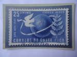 Stamps Costa Rica -  UPU 1874-1949- Centenario- 