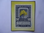 Stamps Venezuela -  Araguany- (Tabebuia Chrysantha)-Árbol Nacional de Venezuela- Pro Defensa de la Flora Venezolana.
