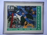 Stamps Venezuela -  Festival del Niño - Pintura Infantil.