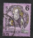 Stamps Austria -  1937 - Vidriera del Monasterio de Mariastern