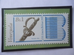 Stamps Venezuela -  Simón Bolívar (1783-1983)- Espada Libertadora- Batalla de Ayacucho 1824)