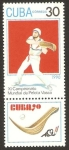 Stamps Cuba -  XI campeonato mundial de pelota vasca