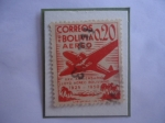 Stamps Bolivia -  Lloyd Aéreo Boliviano (1925-1950)-Aerolínea de Transporte Nacional e Internacional 