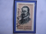 Sellos de America - Chile -  España a Chile-Alonso de Ercilla (1533-1594) Poeta Soldado-Ayuda para el Terremoto. 
