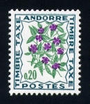 Stamps Andorra -  serie- Flores