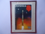 Stamps Dominica -  Centenario de la Organización Meteorológica Mundial- Lanzamiento del Satélite Meteorológico
