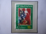 Stamps : Europe : Bulgaria :  El Piano (Velazquez) de Picasso (1957)- Centenario del Nacimiento de Pablio Picasso (1881-1971)