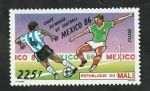 Stamps : Africa : Mali :  533 - Mexico 86, Mundial de fútbol