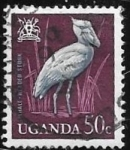 Stamps Uganda -  aves