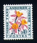 Sellos de Europa - Andorra -  serie- Flores