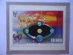 Stamps Grenada -  100 Aniv.de la Organización mete reológica Mundial-Helios, Dios del Sol-Solsticio y Equinoccio de la