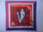 Stamps Romania -  ESQUÍ - Juegos Olímpicos - Innsbruck (Tirol)- Austria 1984