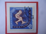 Stamps Romania -  Patinaje artístico Sobre Hilo - Juegos Olímpicos - Innsbruck (Tirol)- Austria 1984