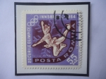 Stamps Romania -  Patinaje Artístico Sobre Hielo - Juegos Olímpicos - Innsbruck (Tirol)- Austria 1984