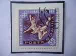 Sellos de Europa - Rumania -  Patinaje Artístico Sobre Hielo - Juegos Olímpicos - Innsbruck (Tirol)- Austria 1984