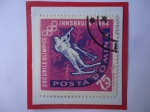 Stamps Romania -  Biatlón-Tiro con Carabina-Juegos Olímpicos-Innsbruck (Tirol)- Austria 1984