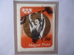 Stamps Hungary -  Olimpíadas de Verano-Munich 1972 - Medallista de oro: Imre Földi- Sello de 60 Fillér Húngaro, año 19