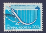 Sellos de Asia - Indonesia -  Cable submarino