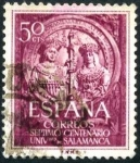 Stamps Spain -  Centenario Univ. Salamanca