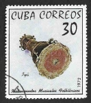 Stamps Cuba -  1743 - Instrumentos Musicales Folklóricos