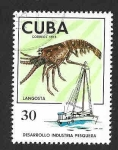 Sellos de America - Cuba -  1960 - Peces, Mariscos y Embarcaciones Pesqueras