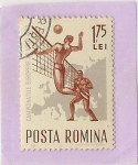 Sellos de Europa - Rumania -  Campeonato Europeo de Voley 1963