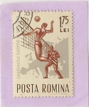 Sellos del Mundo : Europa : Rumania : Campeonato Europeo de Voley 1963