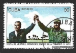 Stamps Cuba -  1880 - Visita de Leonid I. Brezhnev a Cuba