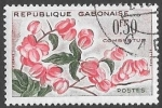 Stamps Gabon -  flores