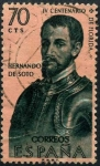 Stamps Spain -  IV Cent. Descubrimiento de Florida