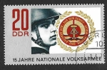 Stamps Germany -  1278 - XV Aniversario del Ejército Nacional Popular