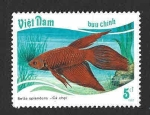 Stamps : Asia : Vietnam :  1831 - Pez Tropical 