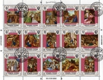 Stamps Yemen -  V Aniversario Visita Pablo VI a Jerusalen