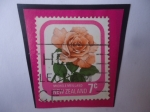 Stamps New Zealand -  Michele Meiland - Rosa 