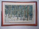 Stamps : Europe : Sweden :  Bosque de Invierno - Europa (C.E.P.T.) 1977