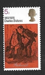 Stamps United Kingdom -  617 - Charles Dickens
