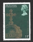 Stamps United Kingdom -  837- XXV Aniversario de la Coronación de Isabel II